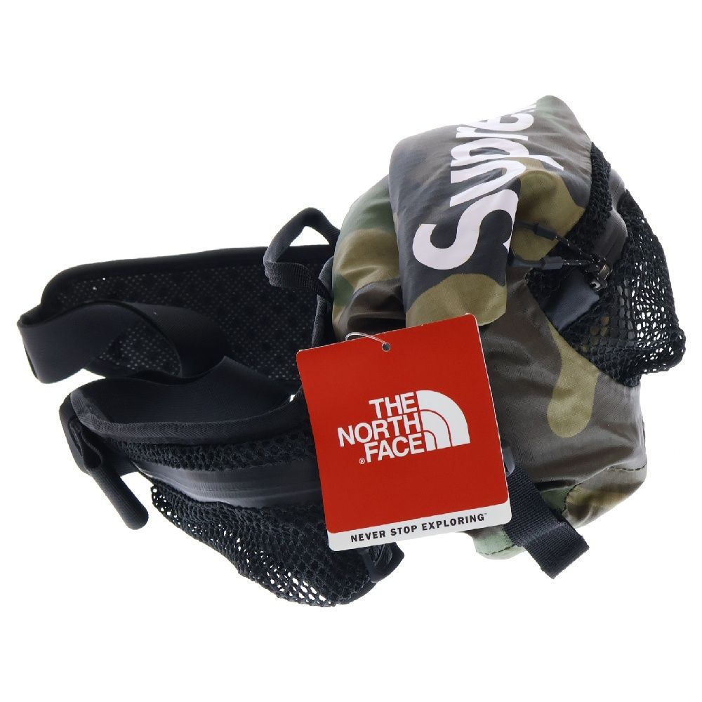 SUPREME (シュプリーム) 17SS × THE NORTH FACE WATERPROOF WAIST BAG ザノースフェイス  ウォータープルーフ ウエストバッグ ショルダーバッグ カモ柄 カーキ NM717121