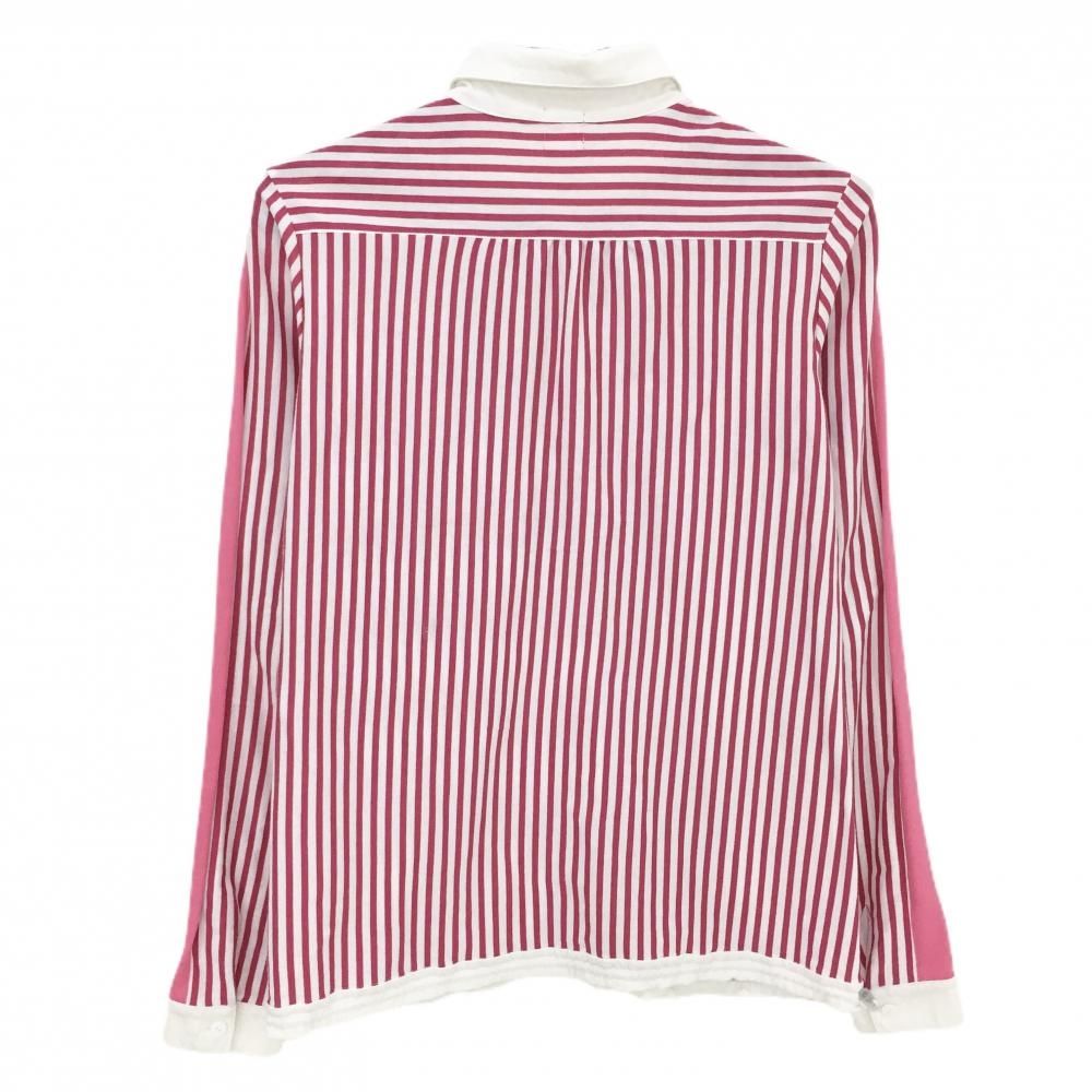 アルチビオ 長袖シャツ ピンク×白 ストライプ レディース 38(M) ゴルフ