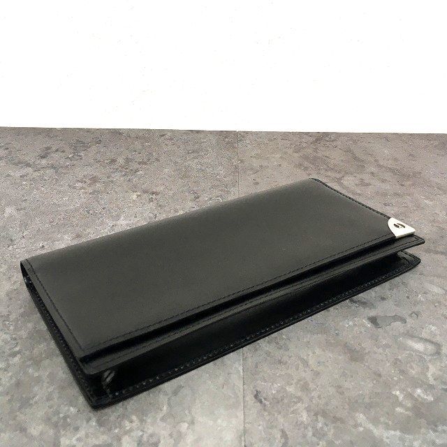 極美品✨dunhill 長財布 レザー メンズ ブラック系 ダンヒル dunhill 長財布 小銭入れ付 バーリントン レザー