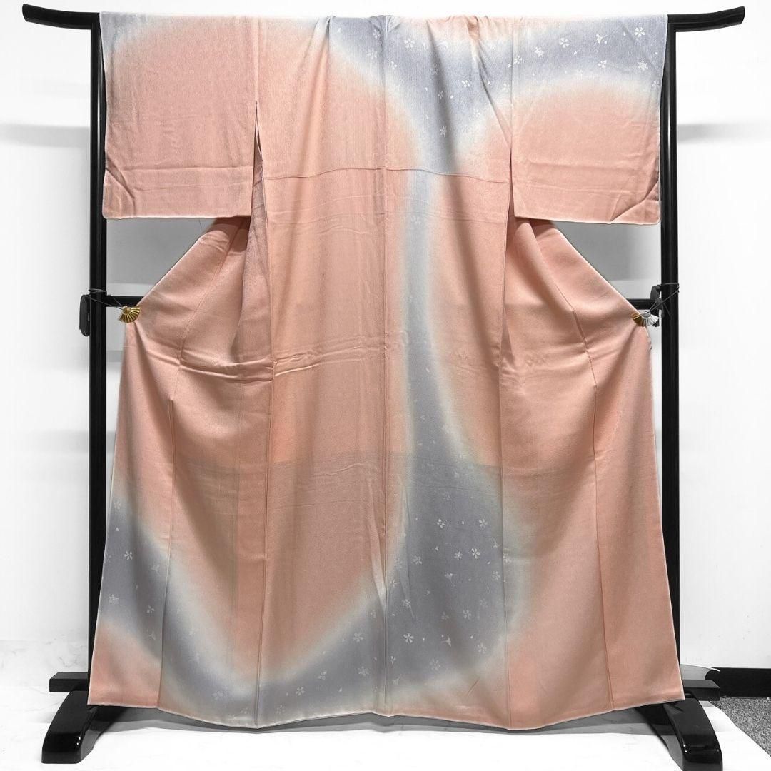 吹き寄せ模様 雪の結晶 銀杏 花びら 付け下げ 着物 021a p - メルカリ 