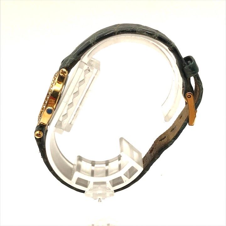 Christian Dior ディオール シェル文字盤 腕時計 ウォッチ ラウンド クォーツ QZ レディース アナログ 2針 レザー ベルト a10335