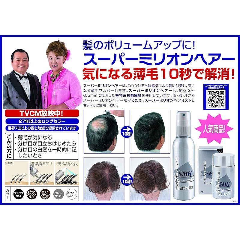 <新品> 3個 No.3 ライトブラウン スーパーミリオンヘアー 40g Amazon | SMHヘアファンデーション スティックタイプ 3g No.3