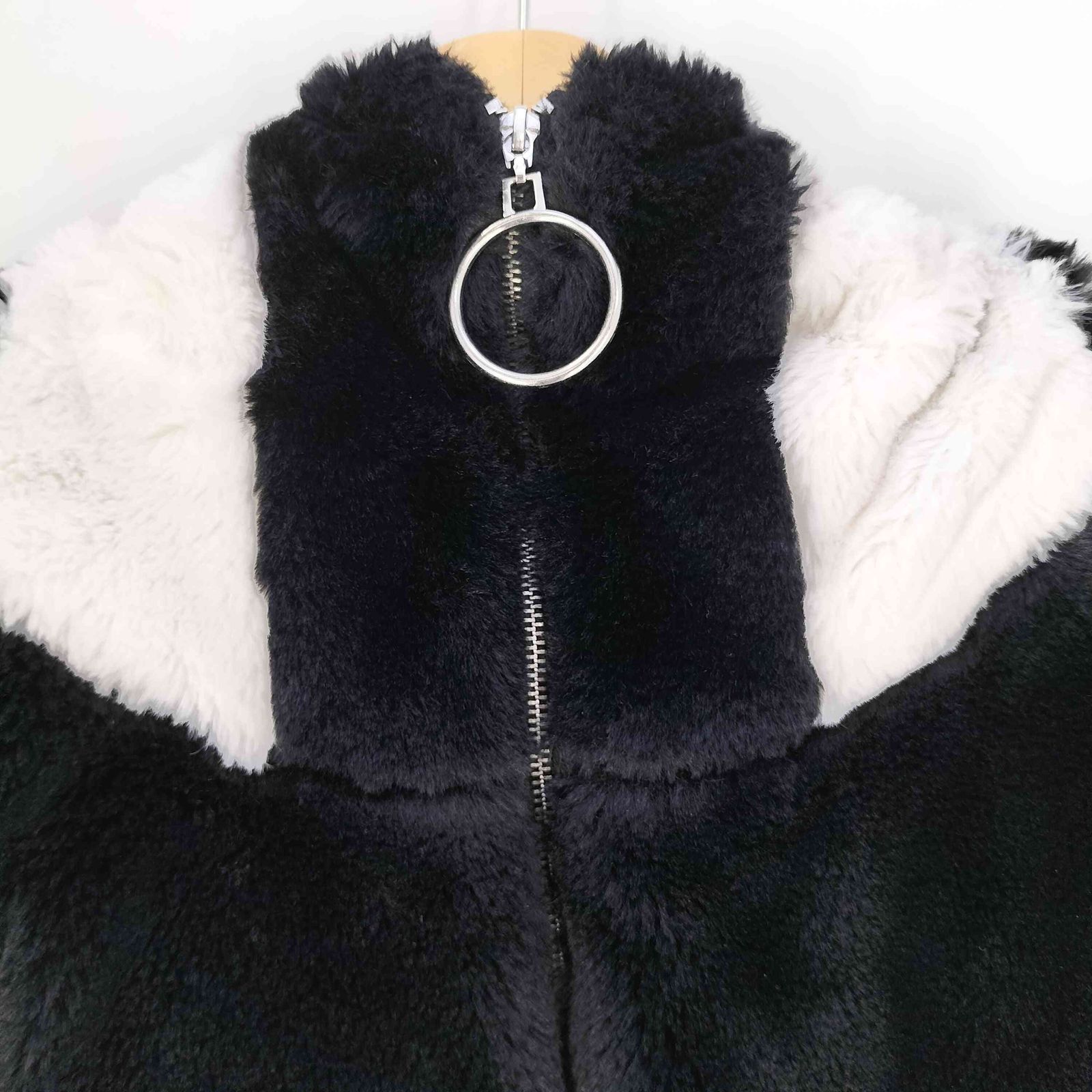 レフレム REFLEM BIG切替ファーパーカー ファーブルゾン フーディー