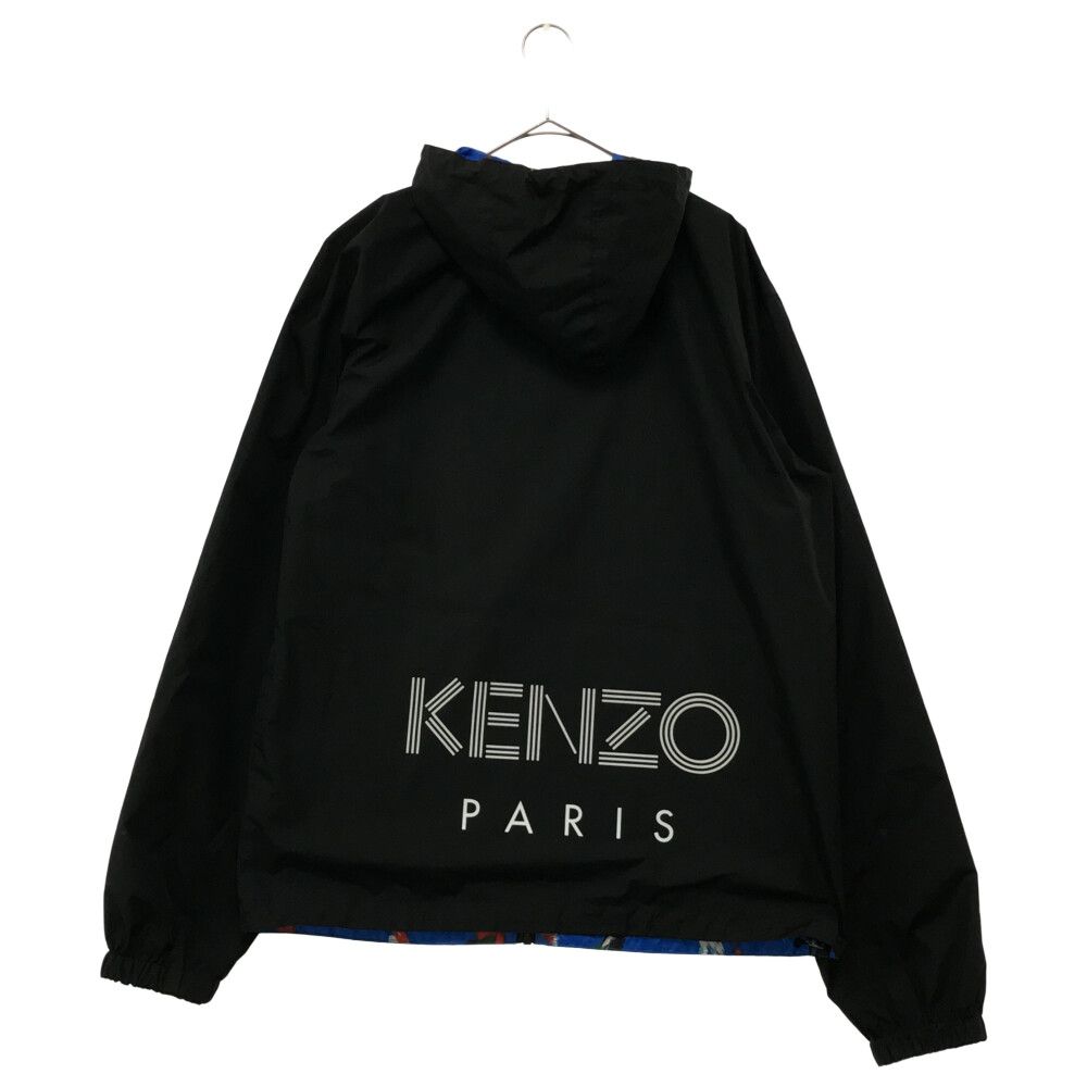KENZO ケンゾー ロゴ パーカー サイドジップ 黒 S プルオーバー KENZO ケンゾー ロゴ パーカー サイドジップ 黒 S プルオーバー