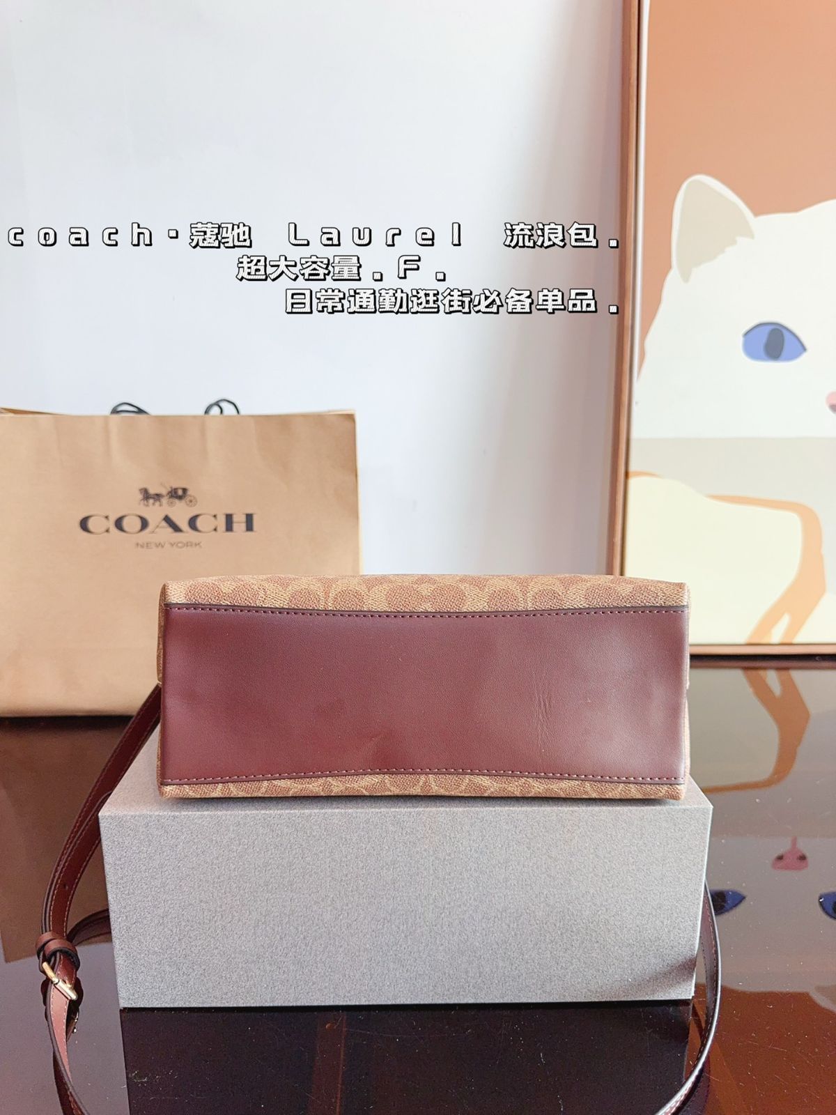 COACH Laurel ハンドバッグバッグ ショルダーバッグ ブリーフケース キャリーバッグ ショルダーバッグ リュックサック ウエストポーチ 小銭入れ 手首バッグ ポーチ ナイトバッグ 旅行バッグ 財布 DECORATOM_COM_BR