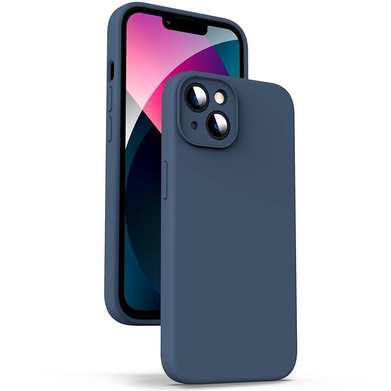 新品　Supdeal iPhone 13 ケース 対応液体シリコン [耐衝撃] [柔軟TPU液体シリコン] [ソフトタッチ] [レンズの全面保護] [指紋防止] [落下防止] [滑り防止] 軽量 4層保護 アイフォン 13 スマホカバー 6.1