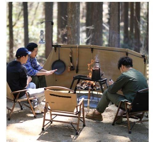 新品未使用】QUICKCAMP 焚火 陣幕 大焔 サンド ベージュ - メルカリ