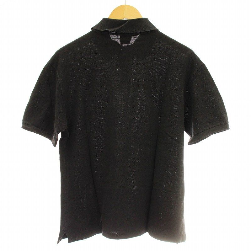 グッチ GUCCI ポロシャツ 108636-Z1121 半袖 鹿の子 ロゴ M 黒 グッチ GUCCI ポロシャツ 108636-Z1121 半袖 鹿の子 ロゴ M 黒