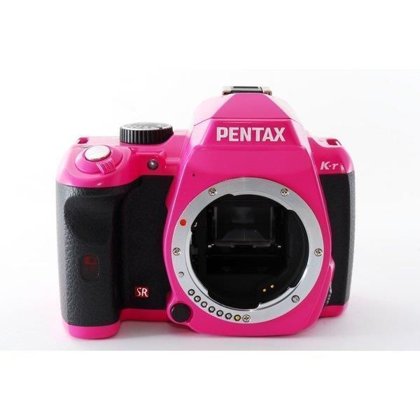 ペンタックス PENTAX K-r ダブルズームセット ピンクXブラック 美品 SDカードストラップ付き - メルカリ