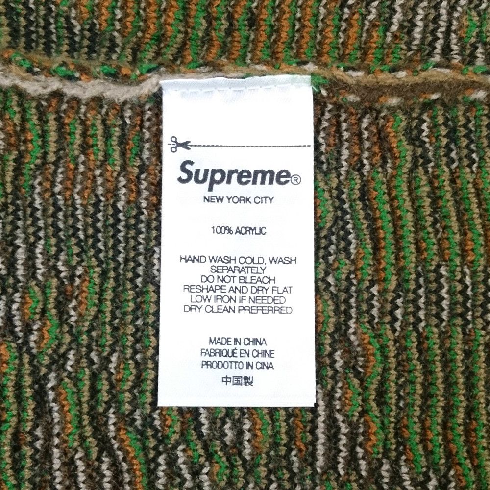 SUPREME シュプリーム Trebark Camo ニットセーター ニット 茶×緑