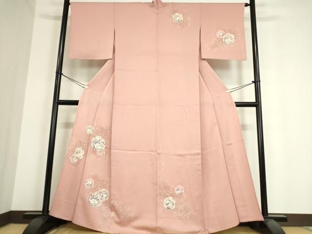 平和屋着物▽訪問着　単衣　雪輪花文　正絹　逸品　DAAT9948az 平和屋着物▽訪問着 単衣 雪輪花文 正絹 逸品 DAAT9948az - メルカリ