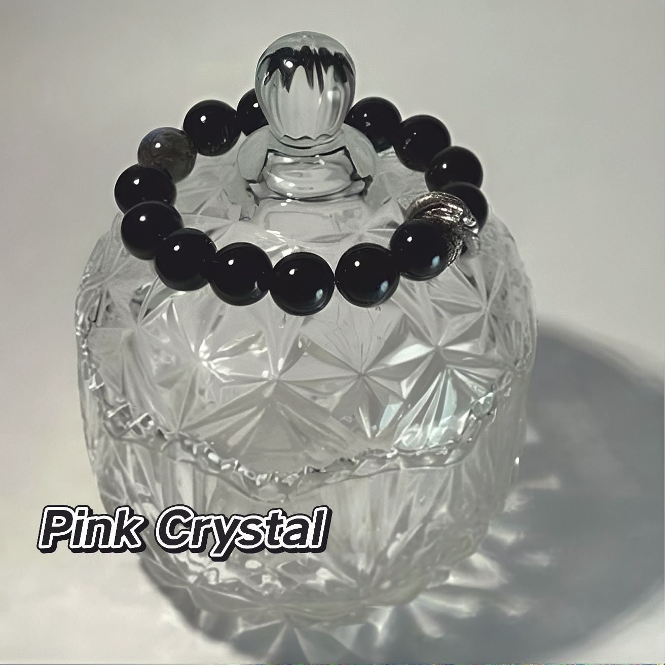 巳（蛇)年守護ブレスレット｜黒曜石×ムーンストーン（12mm・干支厄除け限定） 巳（蛇)年守護ブレスレット｜7Aグレード黒曜石×ムーンストーン