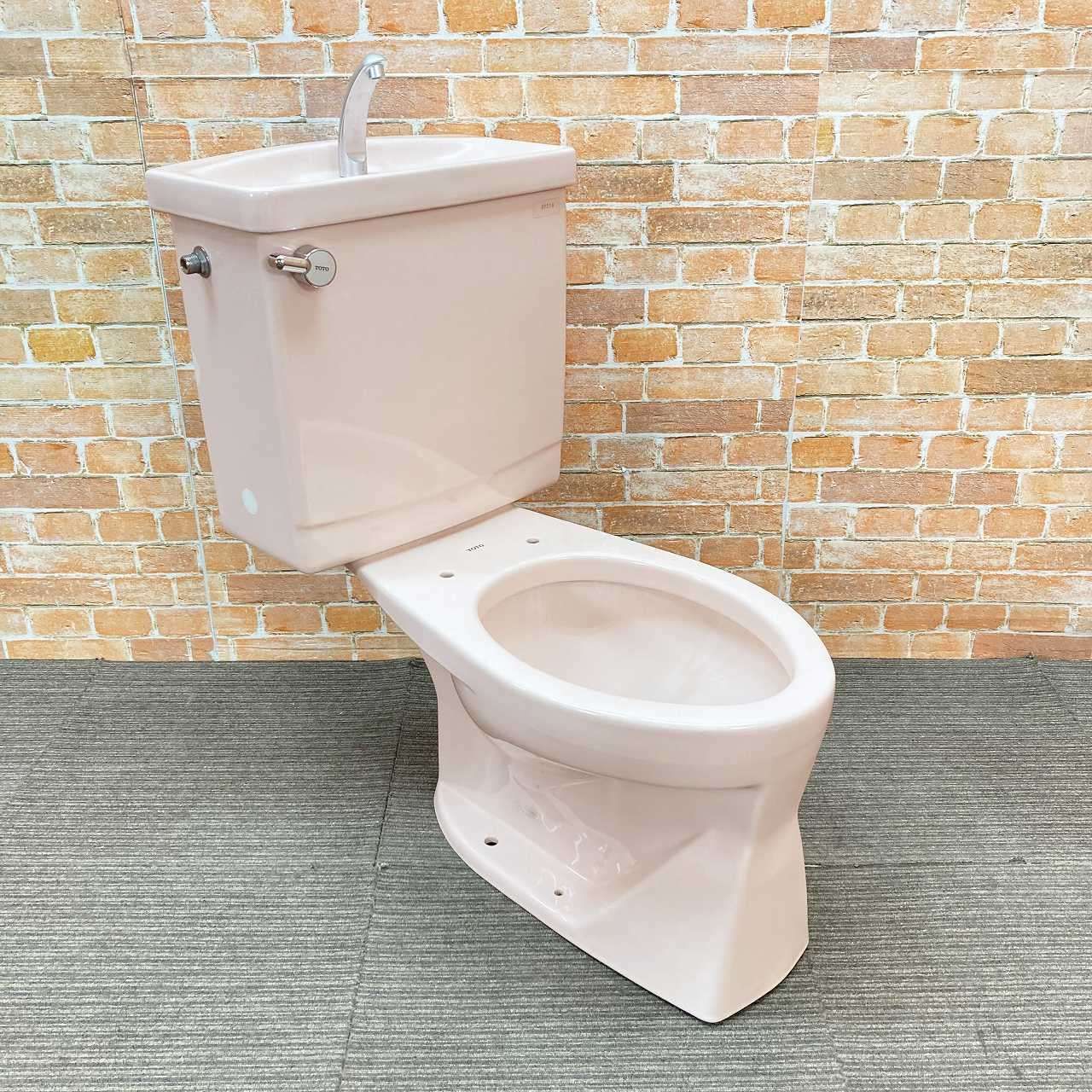 品 TOTO トイレ 洋式便器 床下排水 C720R 排水芯380mm とタンク S721B のセット SR2 パステルピンク 4I092206