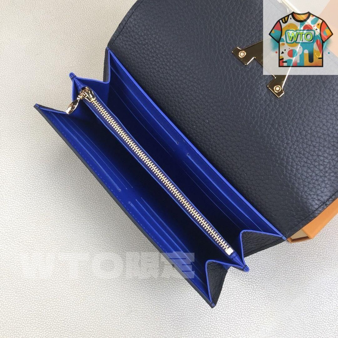 極美品Louis Vuitton ❣️超人気 ブルー 長財布 極美品】Louis vuitton 財布、小銭入れ、二つ折り財布、長財布4
