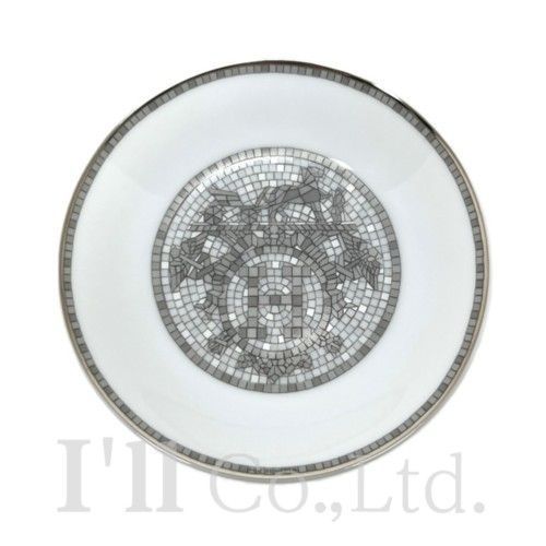 【新品】Hermes エルメス　パンプレート モザイク 24 プラチナ　16㎝ 新品】Hermes エルメス パンプレート モザイク 24 プラチナ 16