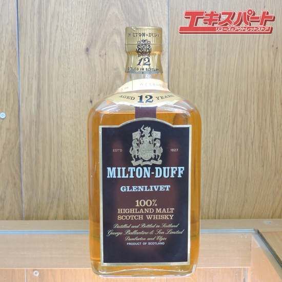 古酒】 ミルトンダフ モルトウイスキー 12年 750ml ミルトンダフ 12年