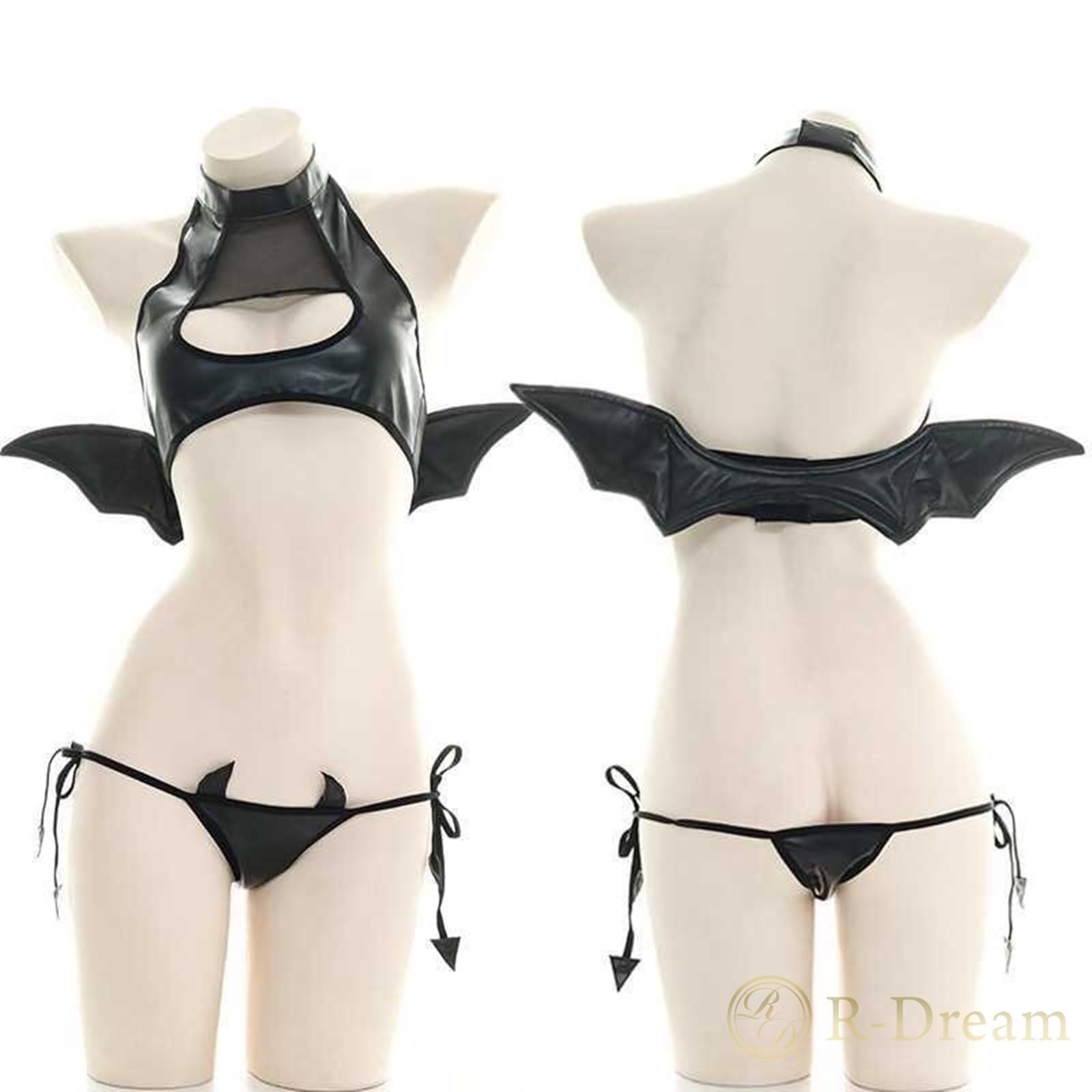 新着商品】[R-Dream] サキュバス 小悪魔 セクシー コスプレ 角 翼 セット コスチューム 衣装 悪魔 小悪魔 デビル 吸血鬼 デーモン 魔女  ウィッチ ボンテージ ハロウィン 仮装 エロ エッチ - メルカリ