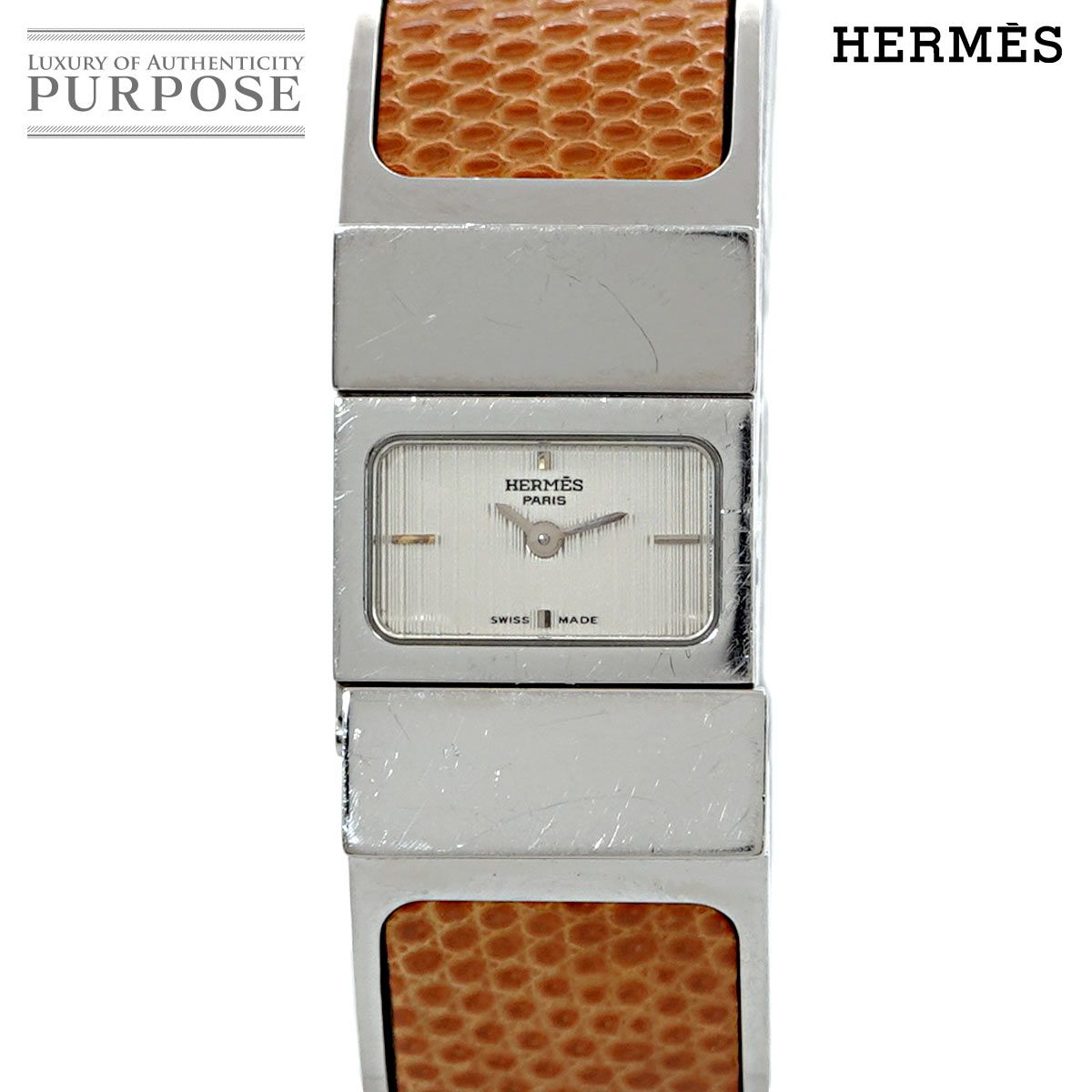 エルメス HERMES ロケ L01 210 バングル ウォッチ ヴィンテージ 