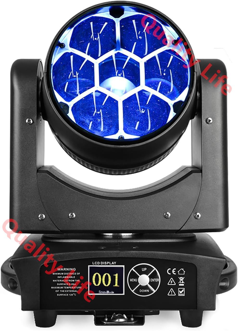 350W移動ヘッド ライト 7x40W RGBW の洗浄|ズームレンズ|CTO の効果の蜂の目 DJs 棒 クリスマスおよびホーム パーティーの照明のために活動化させる音が付いている LED の段階の照明ライト 1 パック