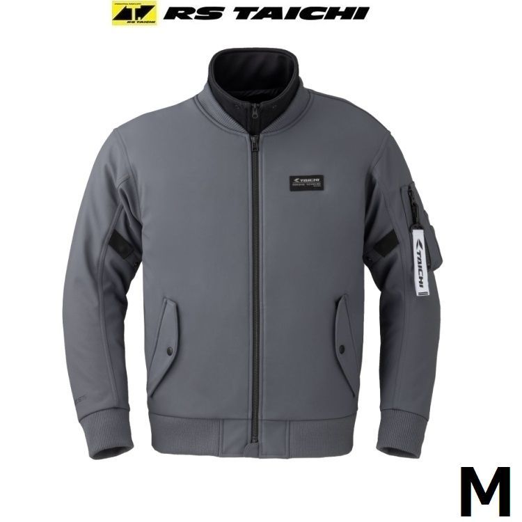 RSタイチ RSJ734 ソフトシェル フライト ジャケット EAGLE GRAY Mサイズ  M A-1スタイル/単体着用可能インナージャケット装備 (秋冬モデル)