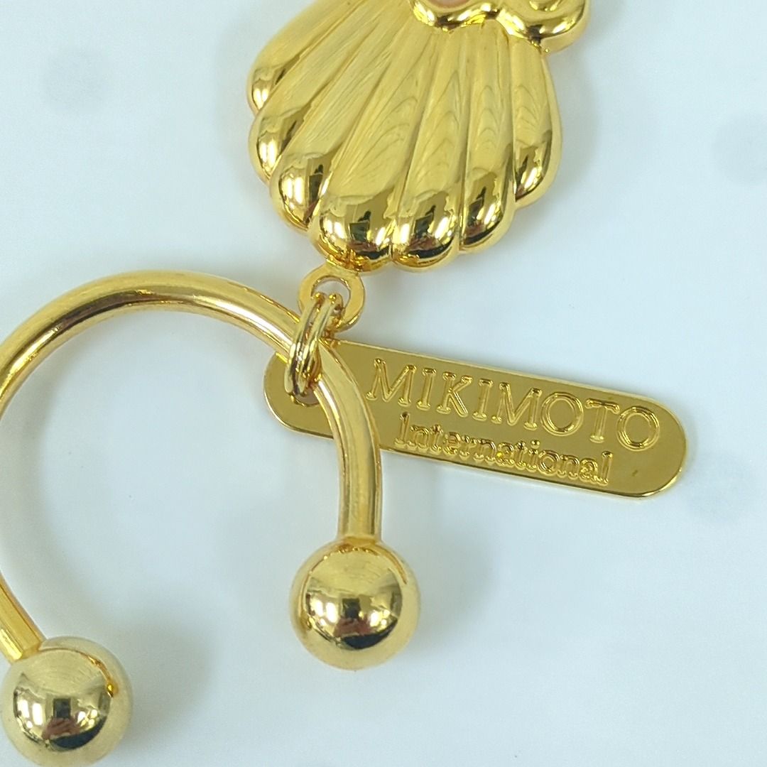 MIKIMOTO ミキモト パール シェル 貝モチーフ キーリング