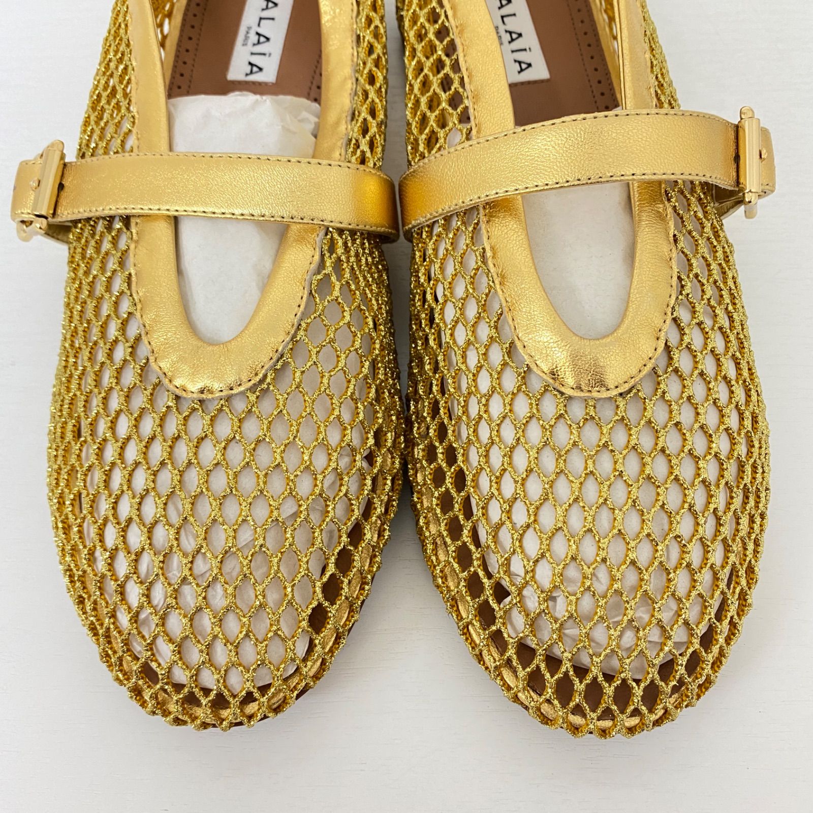 ✨美品✨ ALAIA アライア メッシュ フラットパンプス サンダル