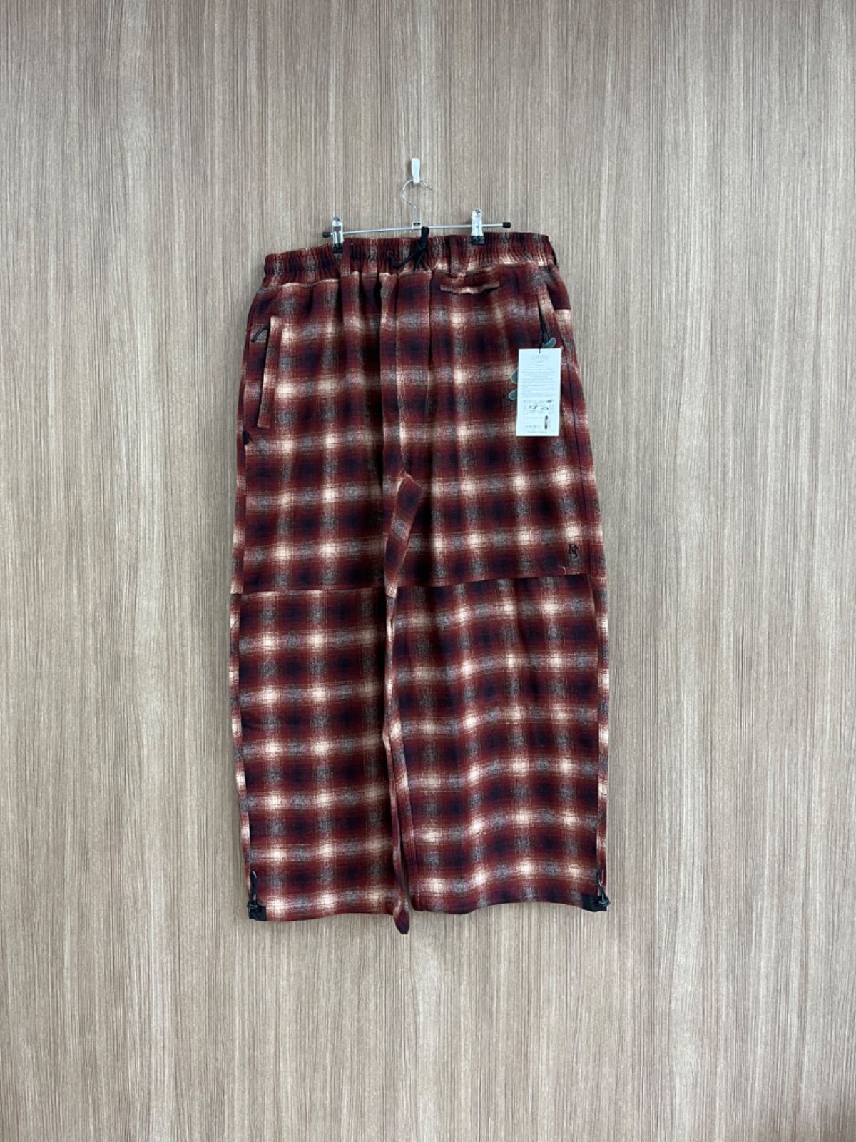 Foumarts公式 サンプルウェア Bsrabbit 2425 Dsxbs New Super Wide Pants Red Check L