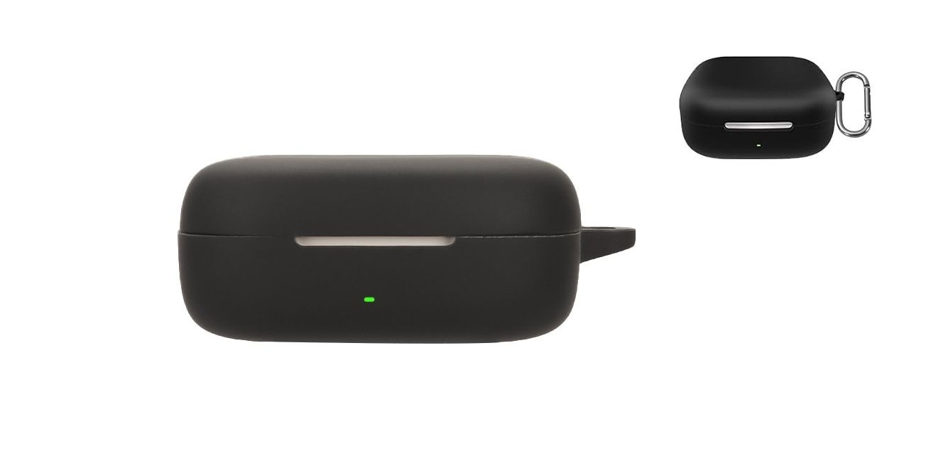 中古品 HUAWEI FreeArc ブラック シリコン保護ケース付き huawei freearc 用 ケース カバー カラビナケース イヤーファン