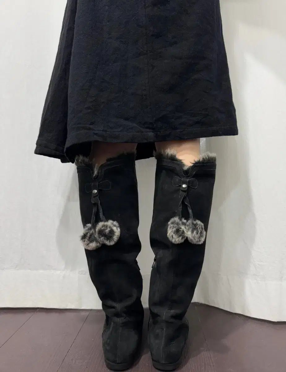 ロングブーツ レディース ウエスタンブーツ ベルト飾り 歩きやすい