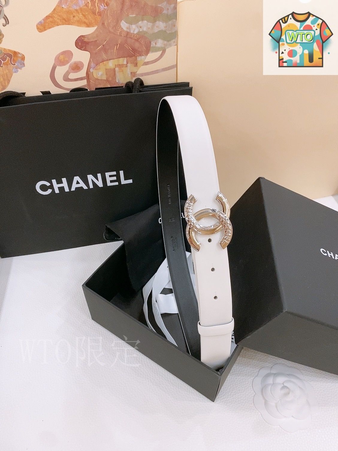 今日特価】Chanel シャネル ダブル C ベルト-2 - メルカリ