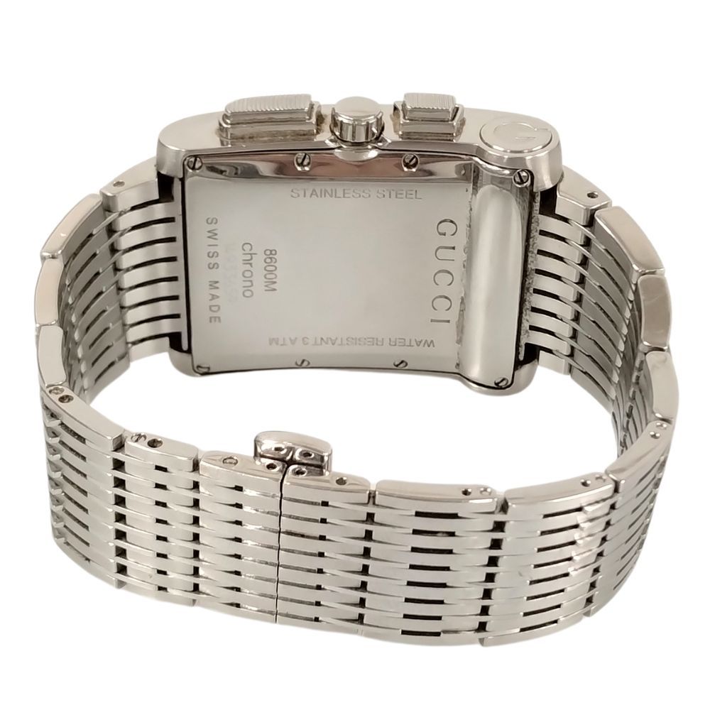GUCCI グッチ 8600M Gメトロ クロノ クォーツ 稼働品 腕時計 シルバー