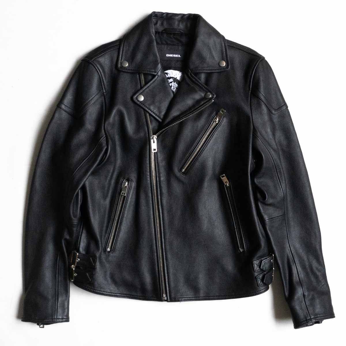 美品 DIESEL ライダース（美品】DIESEL XS 羊革 ヴィンテージ