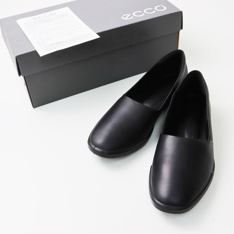 美品 エコー ecco ECCO SIMPIL W 36/ブラック スリッポン シンプル