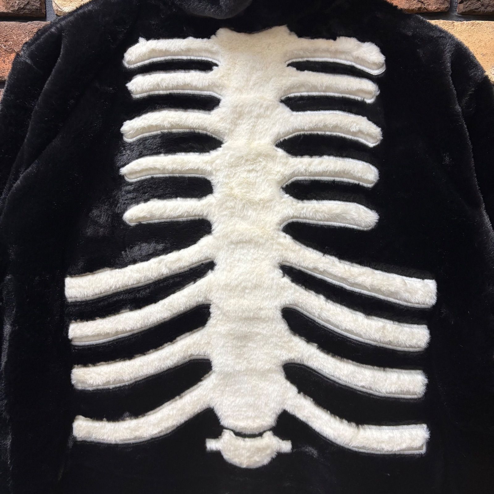 VANSON/バンソン】ファーZIPジャケット ワッペン フェイクファー