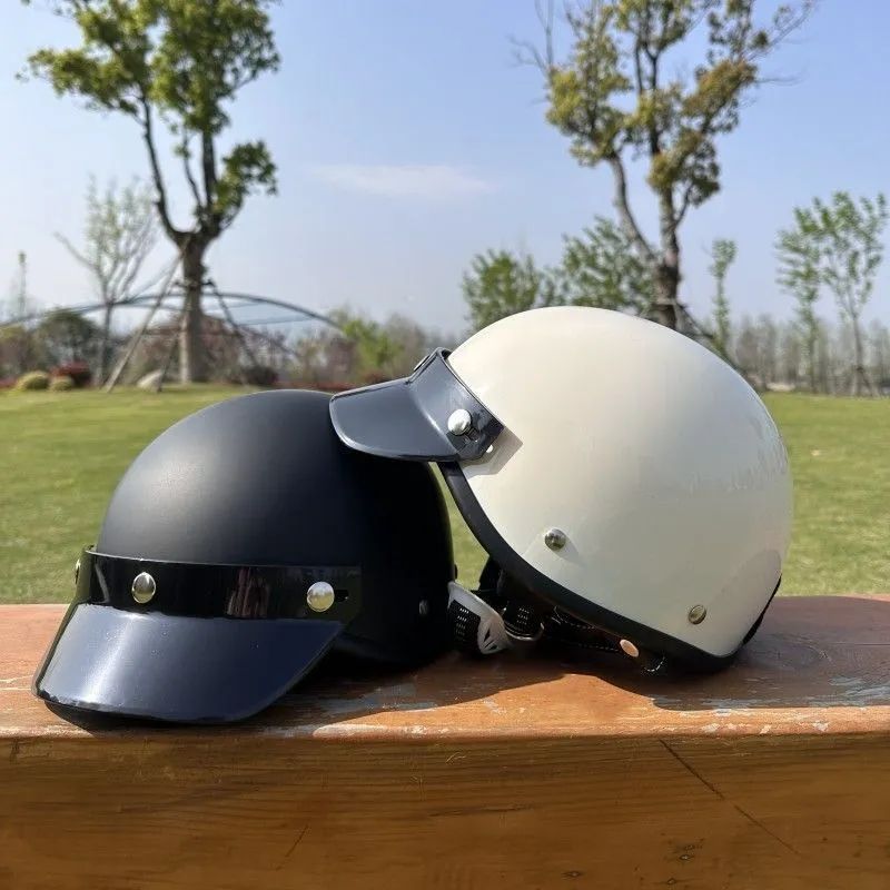 アイボリー人気ポリヘル 60S 小帽体 ハーフヘルメット ポリスヘルメット　M