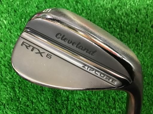 クリーブランド Cleveland RTX-6 ZIPCORE ブラックサテン 56°|12° FULL ウェッジ WG 純正特注シャフト フレックスR メンズ 男性用 右利き 右用 Dランク ゴルフクラブ