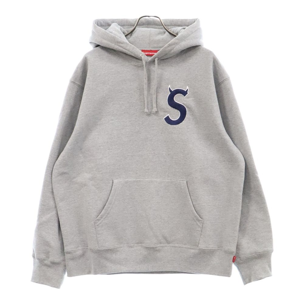 SUPREME (シュプリーム) 22AW S Logo Hooded Sweatshirt Sロゴ フーデッド スウェット プルオーバー パーカー グレー