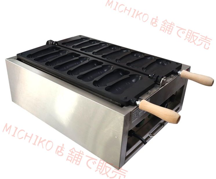 8パック業務用電気ホットドッグソーセージワッフルメーカーワッフルメーカー ベーキングマシン 焼き機