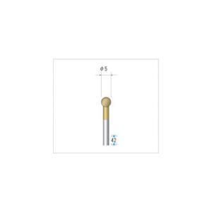 2営業日で発送 ナカニシ チタンコート超硬カッター 球 シングルカット 刃径5mm 刃長5mm 21292 5257