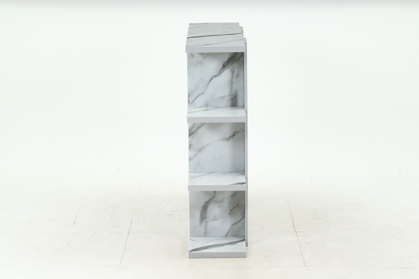 オープンシェルフ4段幅広 大理石