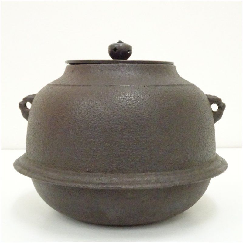 茶道具 茶釜 No155 茶の湯に欠かせない茶道具「釜」には錆びない釜も