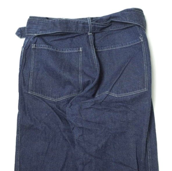 COMOLI コモリ 日本製 BELTED DENIM PANTS ベルテッドデニムパンツ 15S 