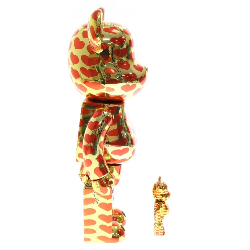 MEDICOM TOY (メディコムトイ) BE@RBRICK Gold Heart 100% & 400