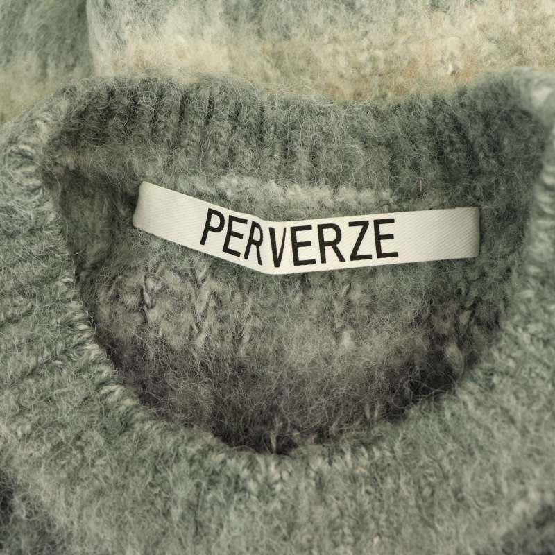 perverze グレー ニットベスト 美品】 perverze グレー ニットベスト ZARA グレー ニットベスト