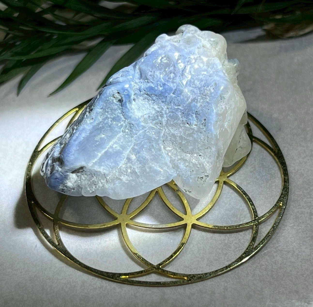 思慮の石☪︎⋆˚ レインボー デュモルチェライトインクォーツ ラフ