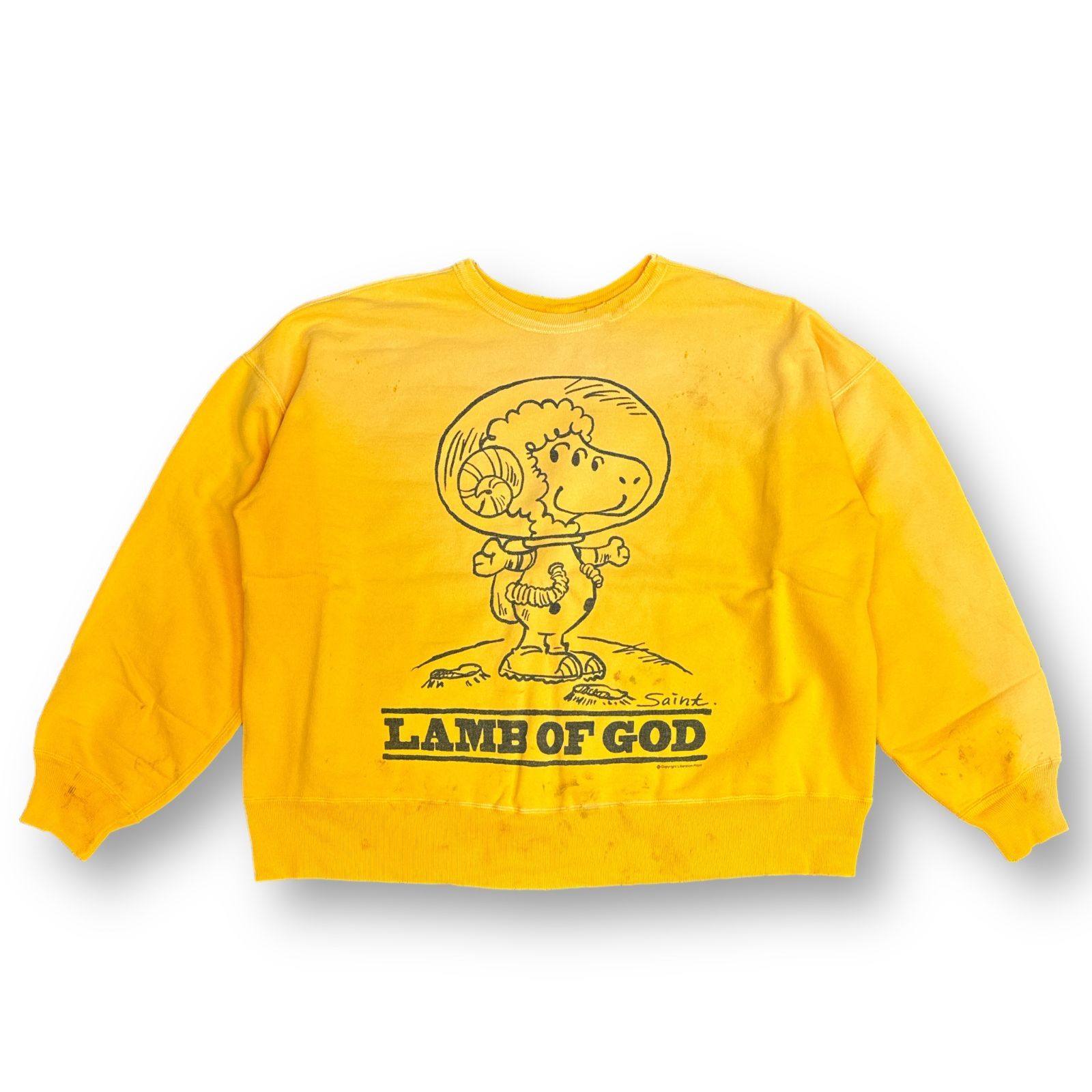 定価55000円 新品 SAINT MICHAEL 24SS CRW SWEAT LMB OF GD スウェット 