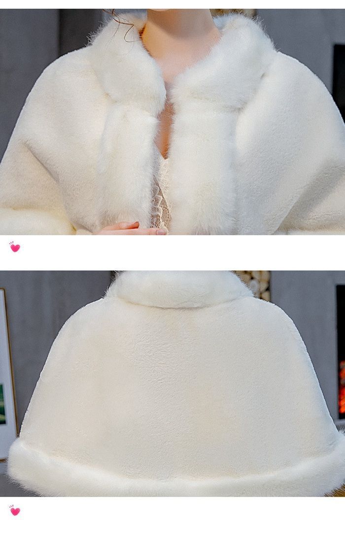 ファーショール レディース ボレロ ケープ ファー ファーポンチョ ふわふわ もこもこ ショール パーティー 冬 暖かい ウェディングドレス 