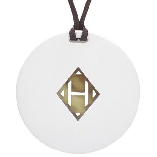 エルメスHホワイトネックレス HERMES エルメス ポップh ネックレス