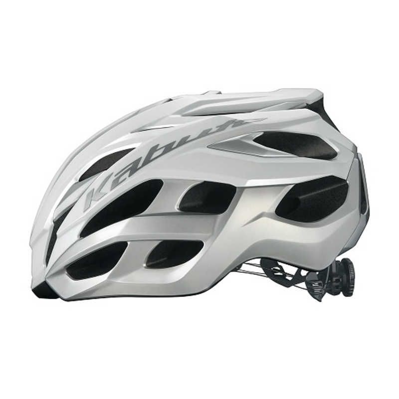 送料無料 ♥ 未開梱 オージーケーカブト 自転車用ヘルメット ヴォルツァ S|Mサイズ 55～58cm|ホワイトシルバー VOLZZA