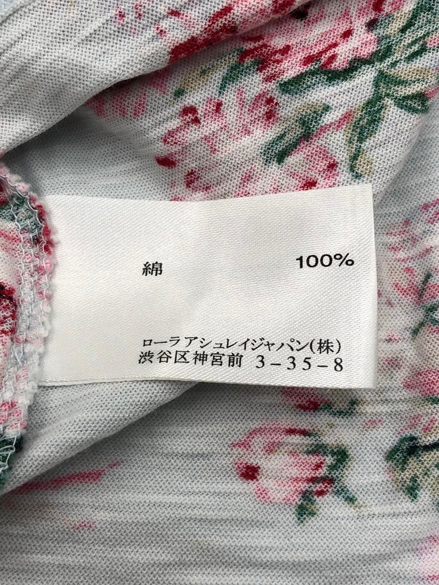 LAURA ASHLEY ローラ アシュレイ コットン フラワー柄 Tシャツ
